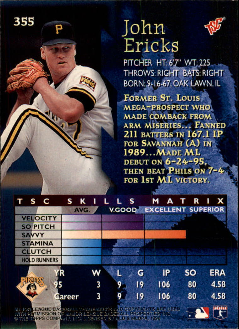 1996 Stadium Club Baseball Card Pick 252-450 - Picture 171 of 345