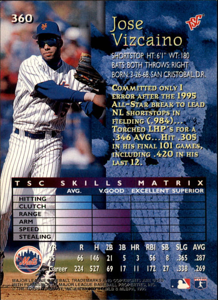 1996 Stadium Club Baseball Card Pick 252-450 - Picture 179 of 345