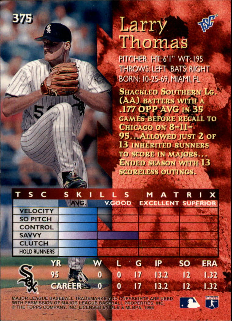 1996 Stadium Club Baseball Card Pick 252-450 - Picture 203 of 345