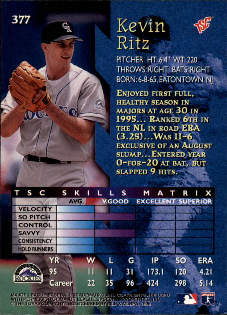 1996 Stadium Club Baseball Card Pick 252-450 - Picture 207 of 345