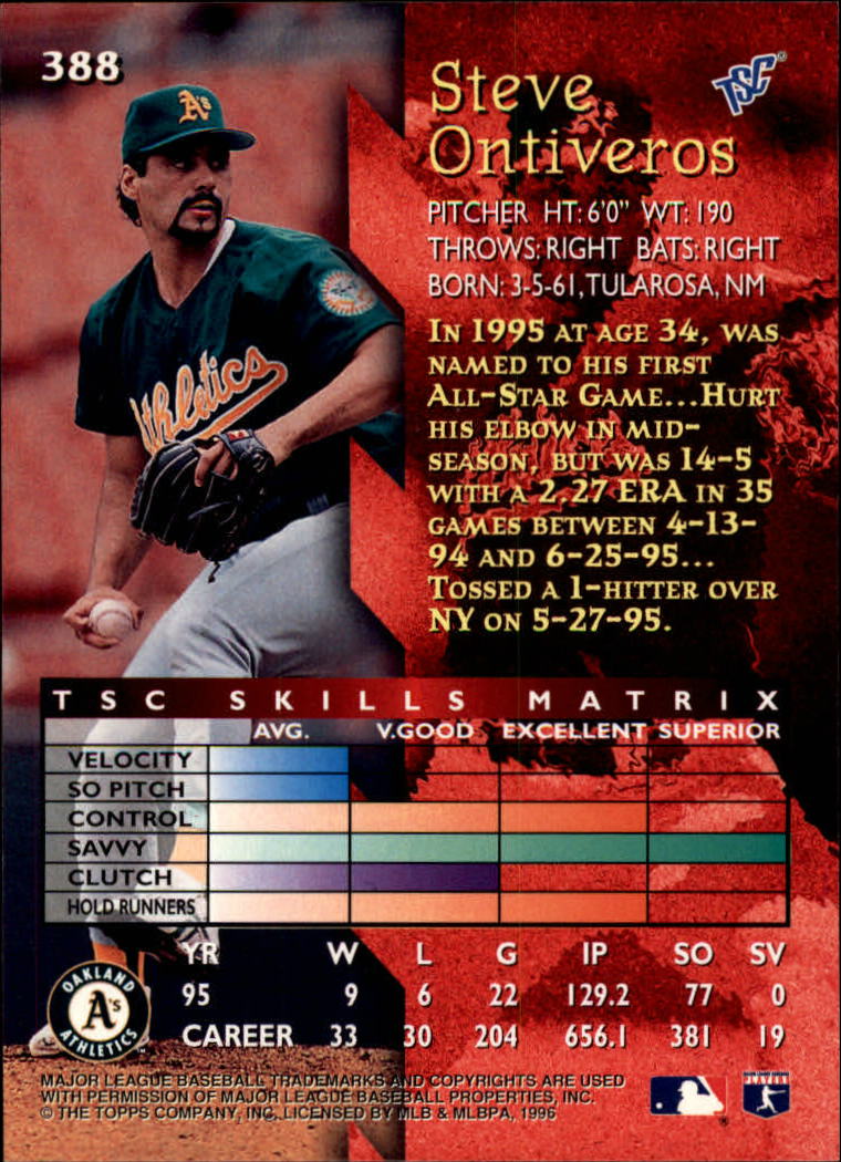 1996 Stadium Club Baseball Card Pick 252-450 - Picture 229 of 345