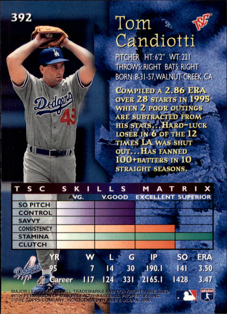 1996 Stadium Club Baseball Card Pick 252-450 - Picture 237 of 345