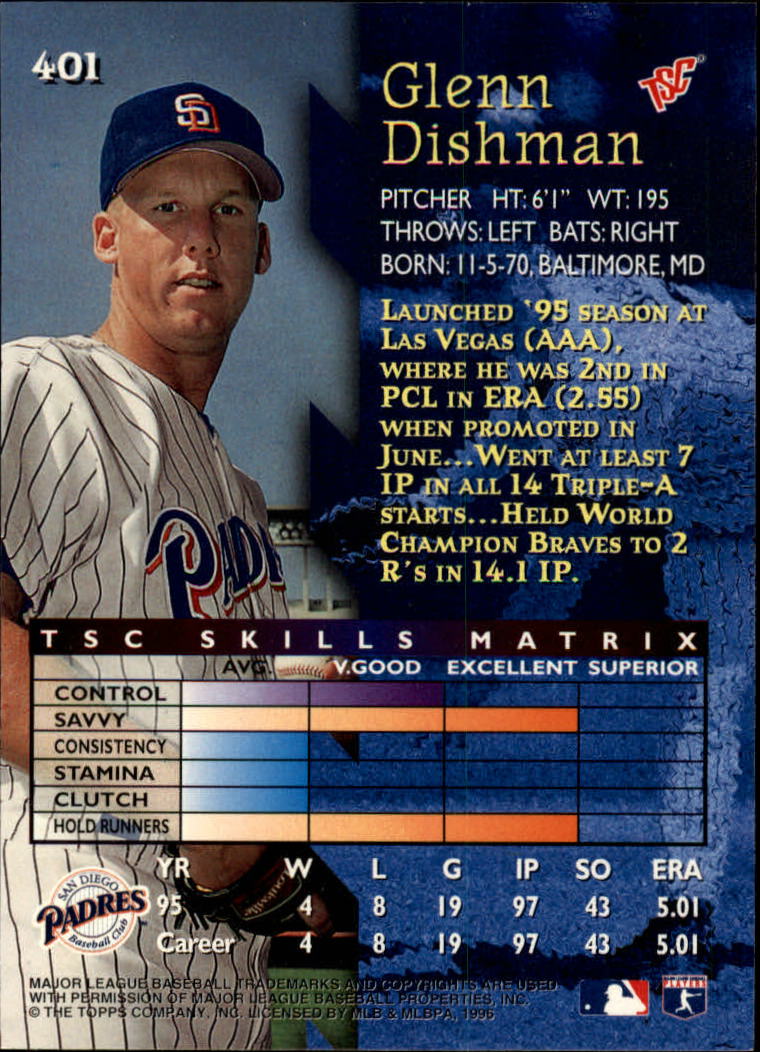 1996 Stadium Club Baseball Card Pick 252-450 - Picture 255 of 345