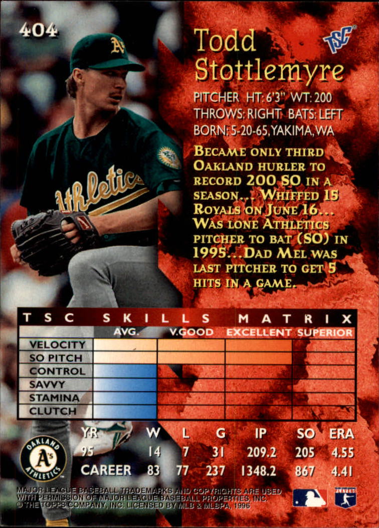 1996 Stadium Club Baseball Card Pick 252-450 - Picture 261 of 345