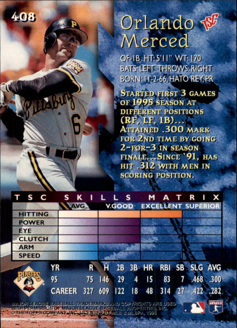 1996 Stadium Club Baseball Card Pick 252-450 - Picture 269 of 345