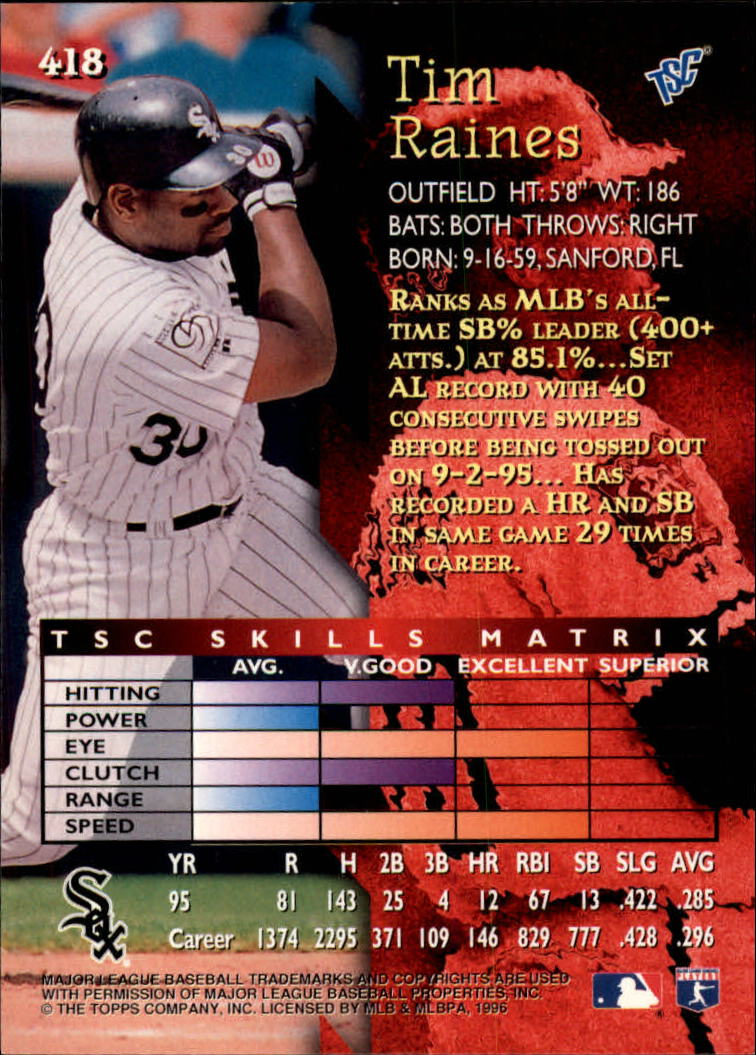 1996 Stadium Club Baseball Card Pick 252-450 - Picture 287 of 345