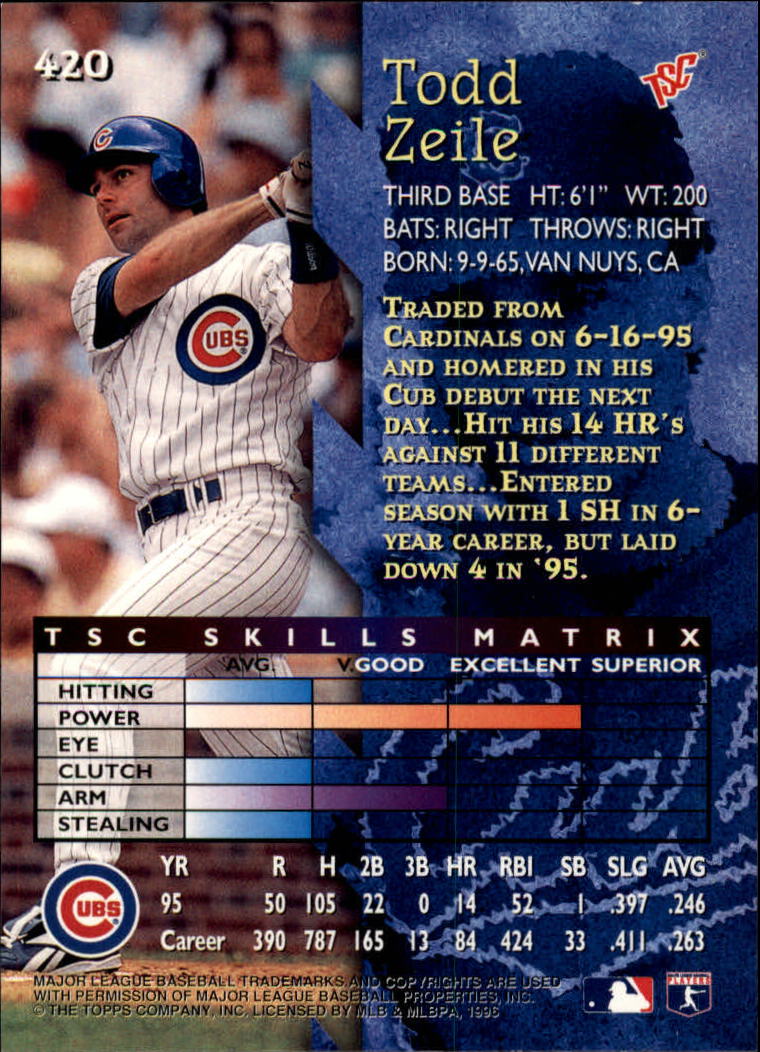 1996 Stadium Club Baseball Card Pick 252-450 - Picture 291 of 345