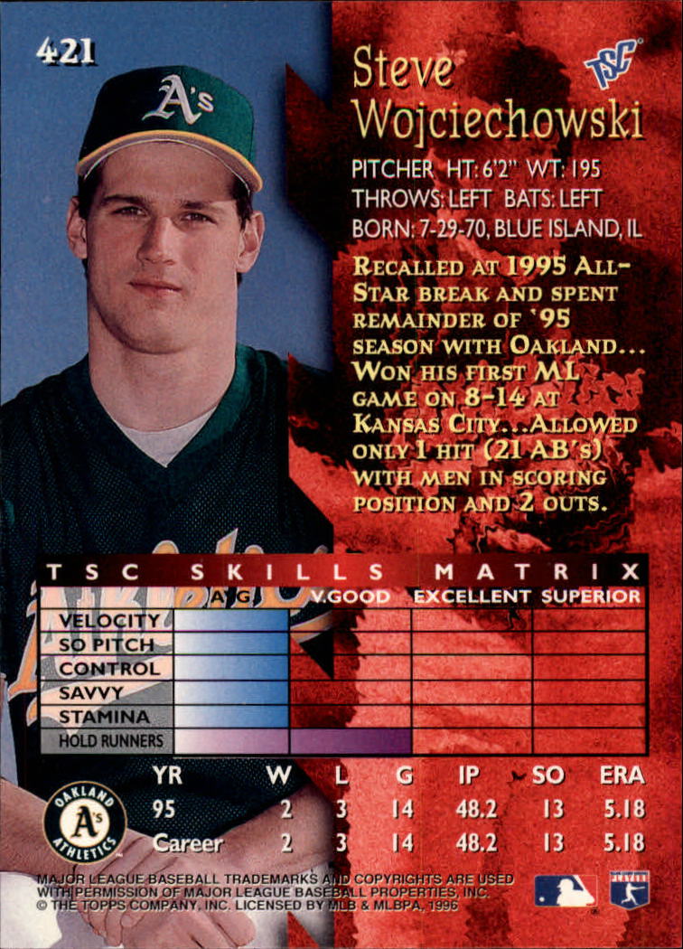 1996 Stadium Club Baseball Card Pick 252-450 - Picture 293 of 345