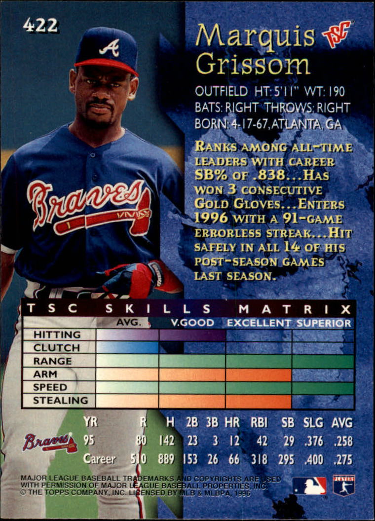 1996 Stadium Club Baseball Card Pick 252-450 - Picture 295 of 345