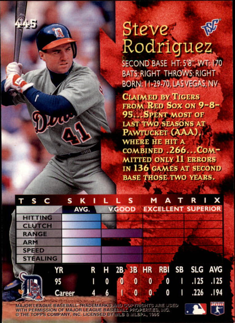 1996 Stadium Club Baseball Card Pick 252-450 - Picture 337 of 345