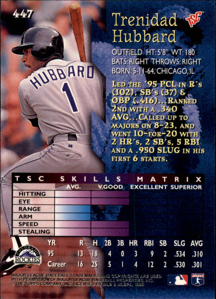 1996 Stadium Club Baseball Card Pick 252-450 - Picture 339 of 345