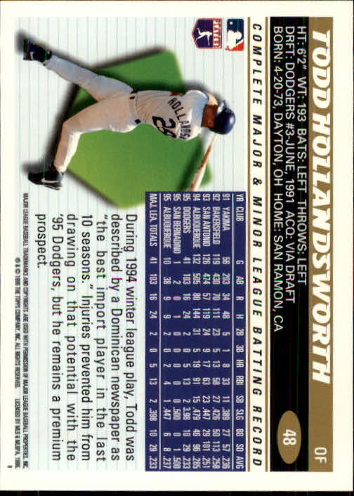1996 Topps Baseball (Pick Card From List 1-250) C44 05-24 - Picture 91 of 485