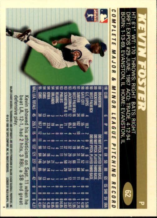 1996 Topps Baseball (Pick Card From List 1-250) C44 05-24 - Picture 119 of 485