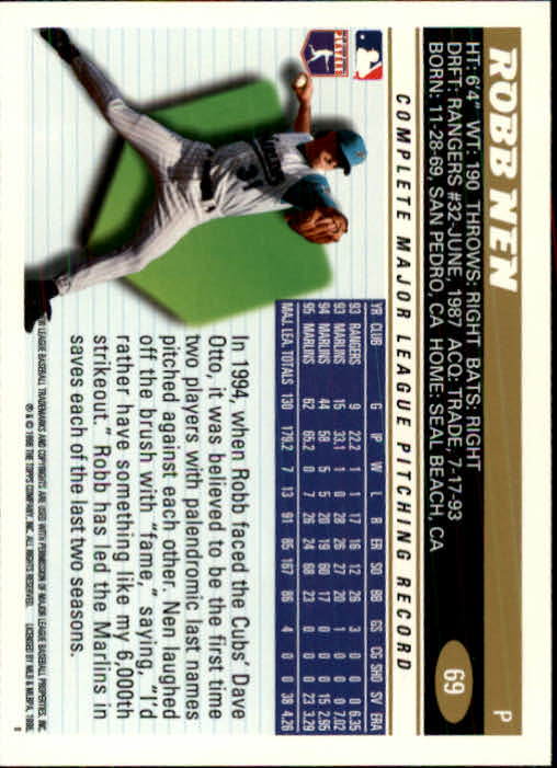 1996 Topps Baseball (Pick Card From List 1-250) C44 05-24 - Picture 133 of 485