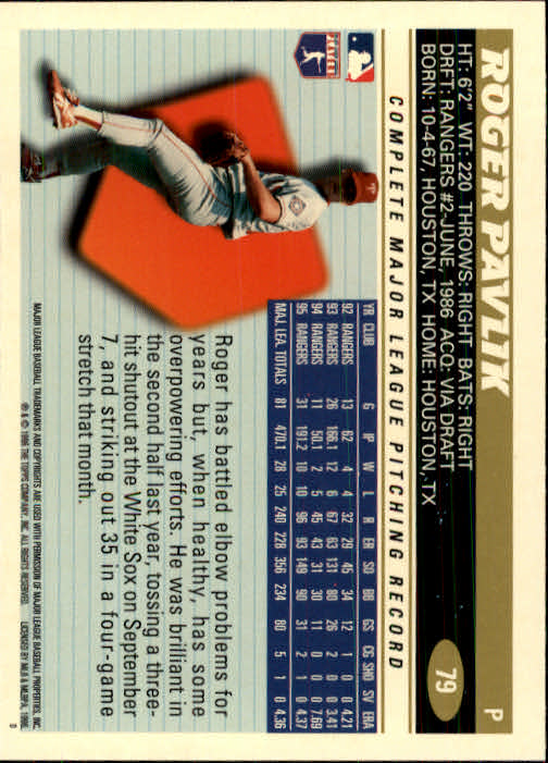 1996 Topps Baseball (Pick Card From List 1-250) C44 05-24 - Picture 153 of 485