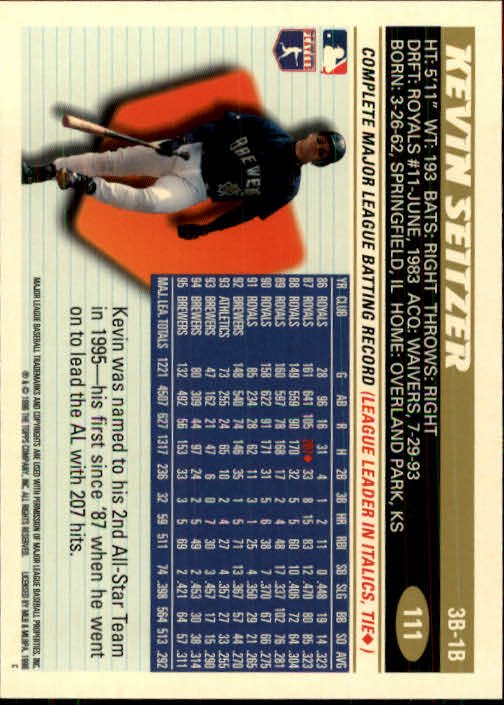 1996 Topps Baseball (Pick Card From List 1-250) C44 05-24 - Picture 215 of 485