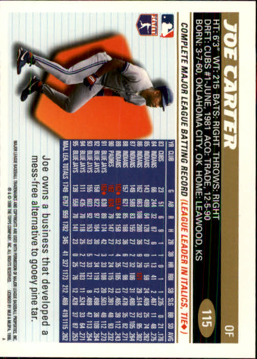 1996 Topps Baseball (Pick Card From List 1-250) C44 05-24 - Picture 223 of 485