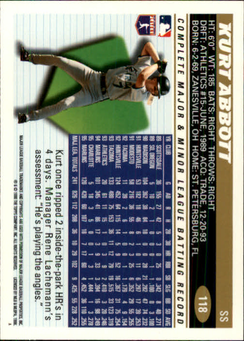 1996 Topps Baseball (Pick Card From List 1-250) C44 05-24 - Picture 229 of 485