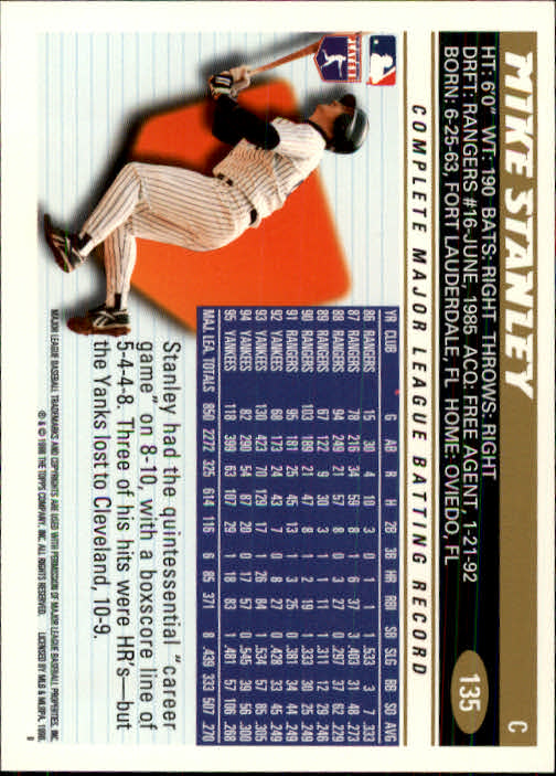 1996 Topps Baseball (Pick Card From List 1-250) C44 05-24 - Picture 263 of 485