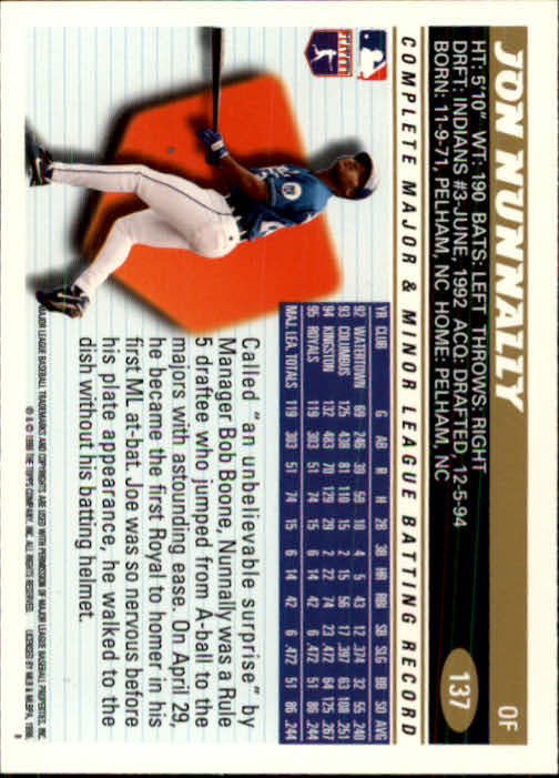 1996 Topps Baseball (Pick Card From List 1-250) C44 05-24 - Picture 267 of 485