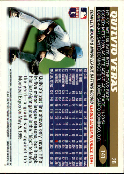 1996 Topps Baseball (Pick Card From List 1-250) C44 05-24 - Picture 275 of 485