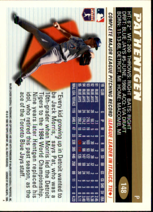1996 Topps Baseball (Pick Card From List 1-250) C44 05-24 - Picture 289 of 485