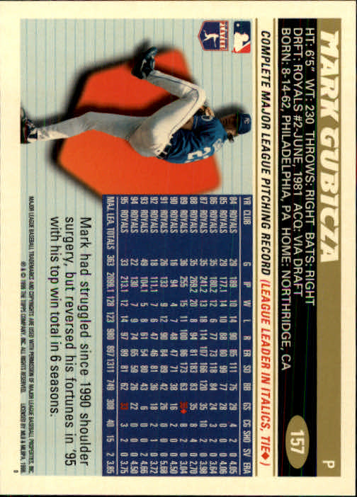 1996 Topps Baseball (Pick Card From List 1-250) C44 05-24 - Picture 307 of 485