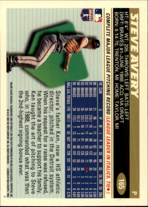 1996 Topps Baseball (Pick Card From List 1-250) C44 05-24 - Picture 323 of 485