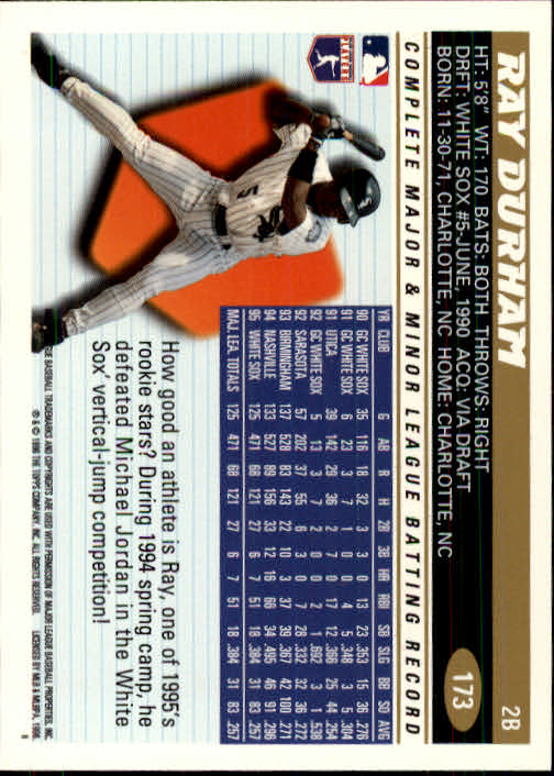1996 Topps Baseball (Pick Card From List 1-250) C44 05-24 - Picture 339 of 485