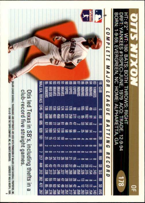 1996 Topps Baseball (Pick Card From List 1-250) C44 05-24 - Picture 347 of 485