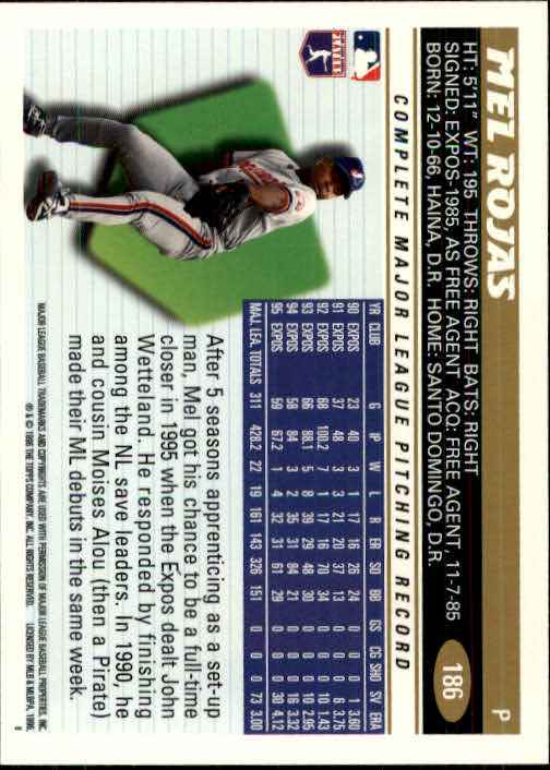 1996 Topps Baseball (Pick Card From List 1-250) C44 05-24 - Picture 363 of 485