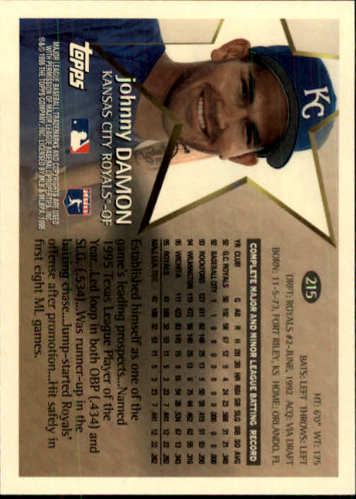 1996 Topps Baseball (Pick Card From List 1-250) C44 05-24 - Picture 417 of 485