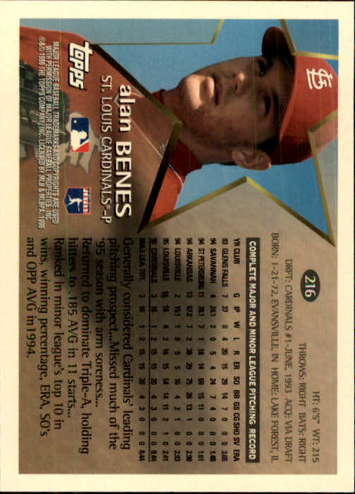 1996 Topps Baseball (Pick Card From List 1-250) C44 05-24 - Picture 419 of 485