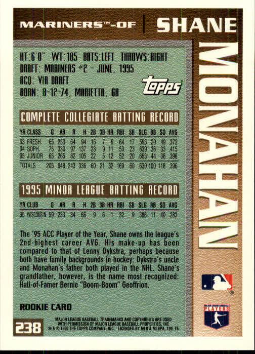 1996 Topps Baseball (Pick Card From List 1-250) C44 05-24 - Picture 461 of 485
