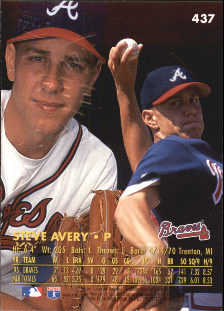 1996 Ultra Gold Medallion #437 Steve Avery