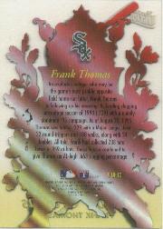 1996 Ultra Season Crowns #9 Frank Thomas back image
