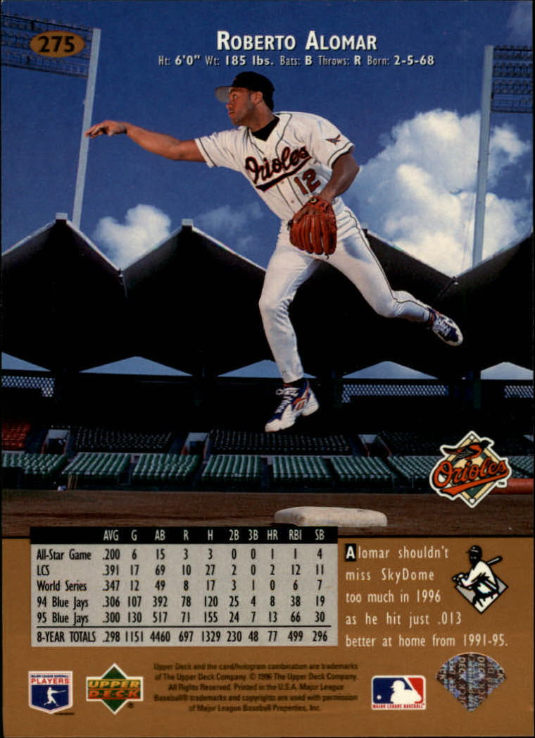 A9588- 1996 Upper Deck BB Karte #S 251-510 + Rookies -du Pick- 15 + Gratis US - Bild 51 von 297
