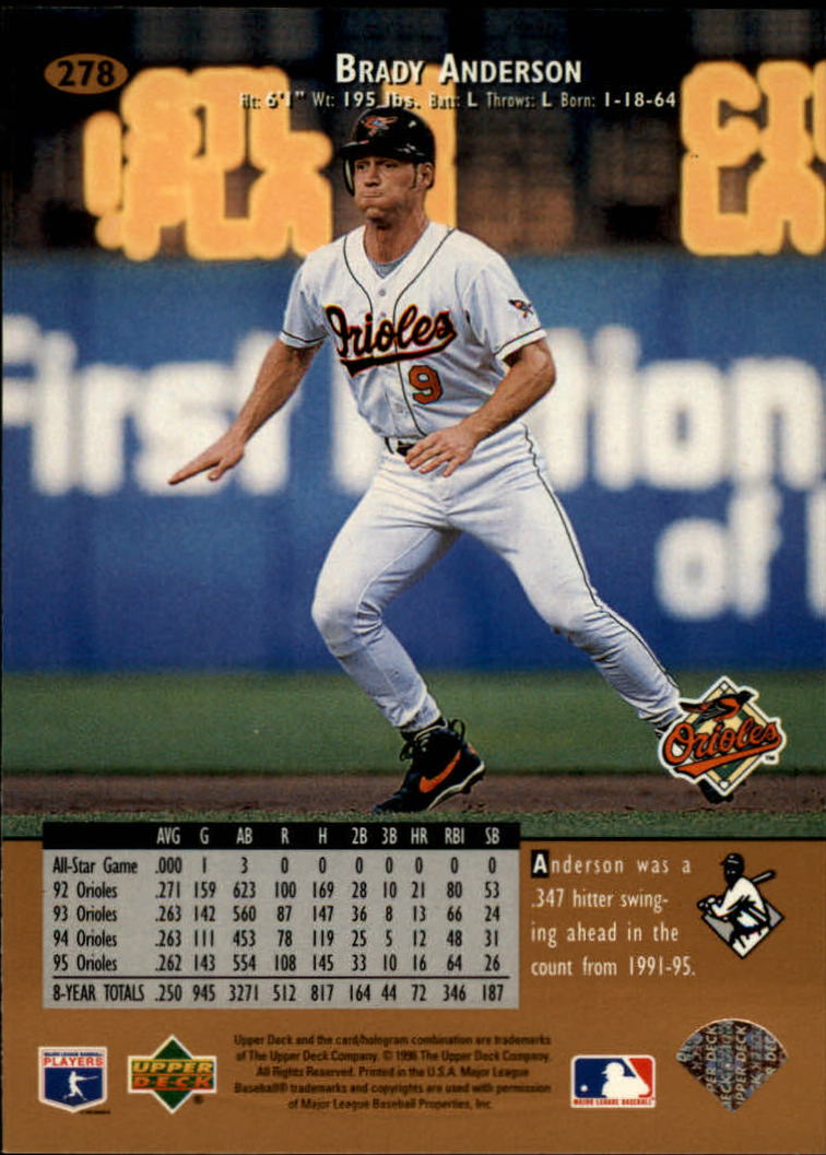 A9588- 1996 Upper Deck BB Karte #S 251-510 + Rookies -du Pick- 15 + Gratis US - Bild 57 von 297