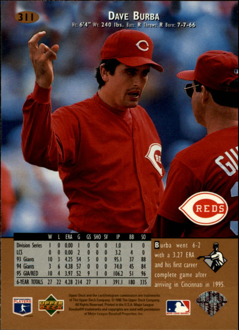 A9588- 1996 Upper Deck BB Karte #S 251-510 + Rookies -du Pick- 15 + Gratis US - Bild 121 von 297