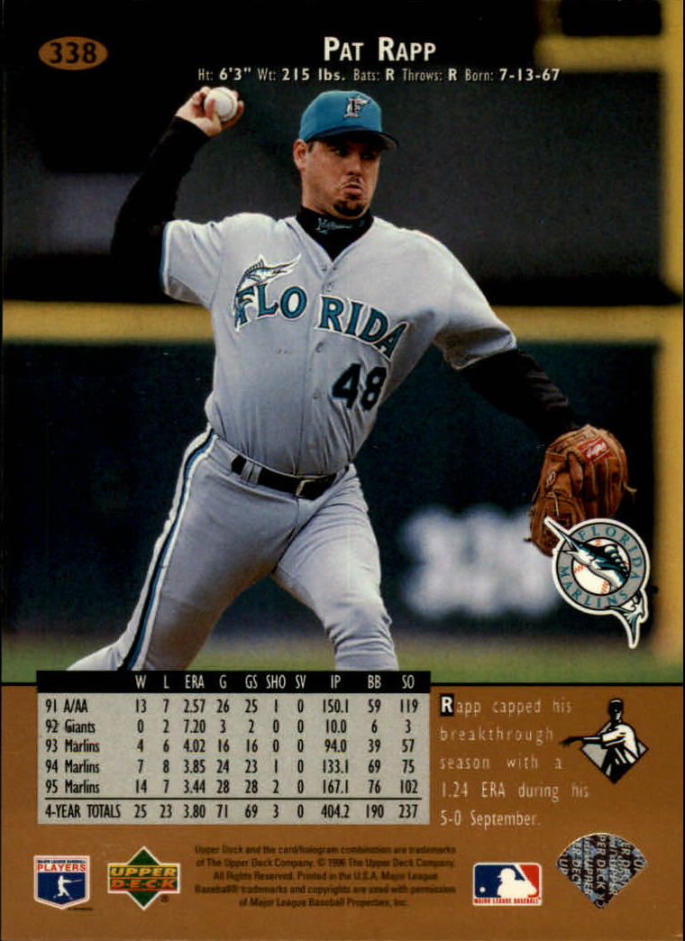 A9588- 1996 Upper Deck BB Karte #S 251-510 + Rookies -du Pick- 15 + Gratis US - Bild 175 von 297