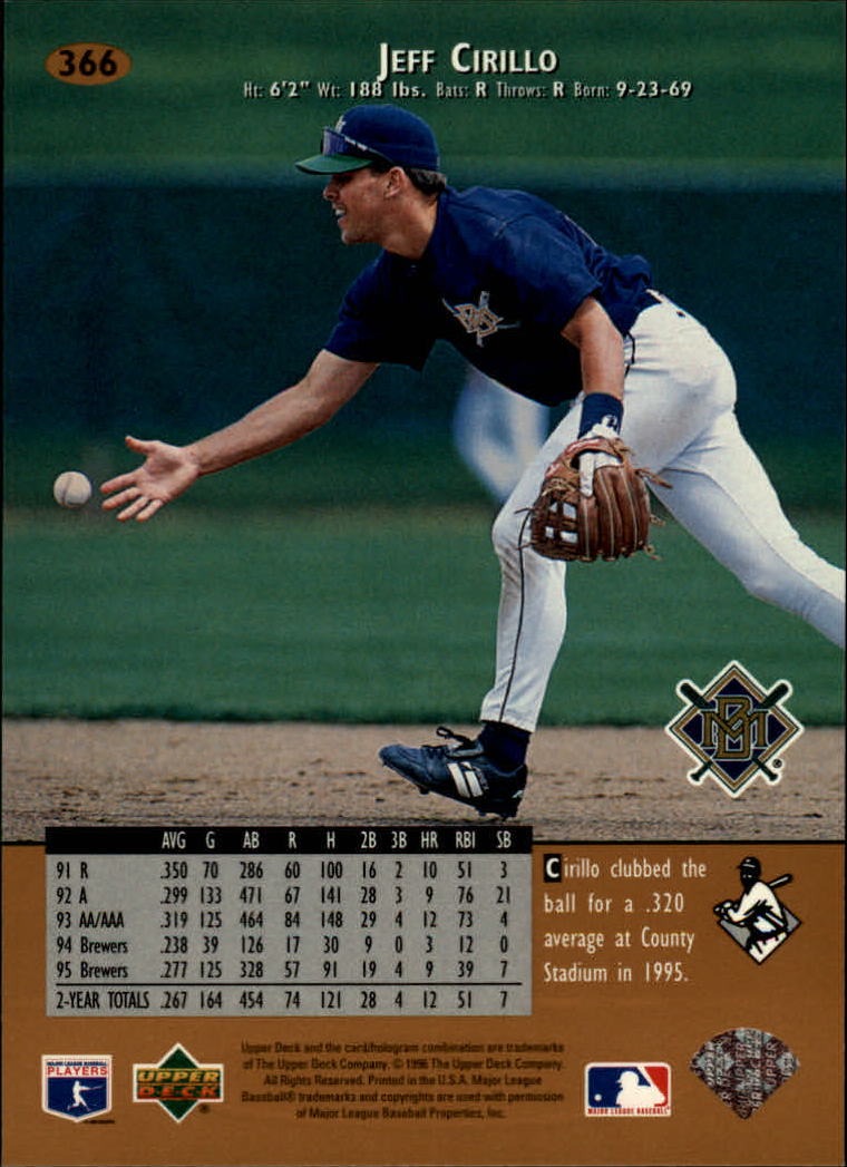 A9588- 1996 Upper Deck BB Karte #S 251-510 + Rookies -du Pick- 15 + Gratis US - Bild 231 von 297