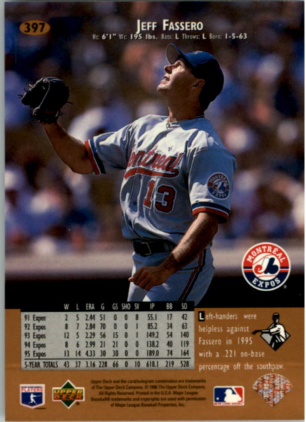 A9588- 1996 Upper Deck BB Karte #S 251-510 + Rookies -du Pick- 15 + Gratis US - Bild 291 von 297