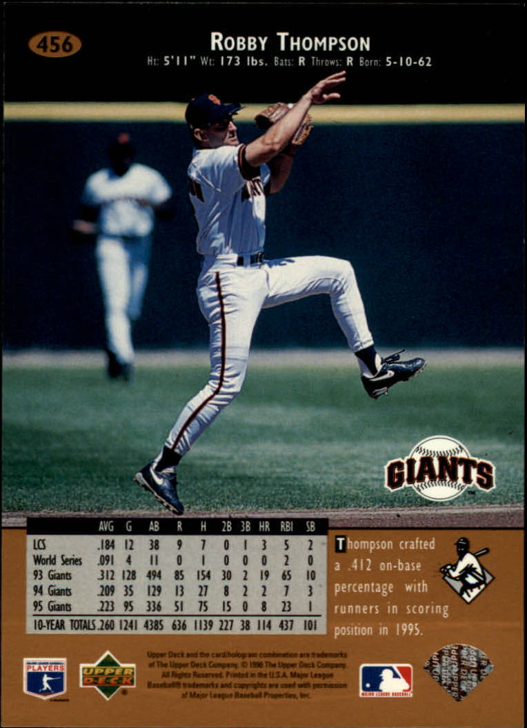  1996 Upper Deck #7 Mark Lemke NM-MT Atlanta Braves