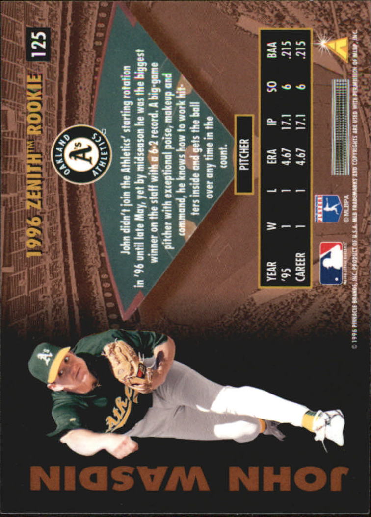 B2515- 1996 Zenith Baseball Karten 1-150 + Einsätze -du Pick- 15 + Gratis US - Bild 107 von 273