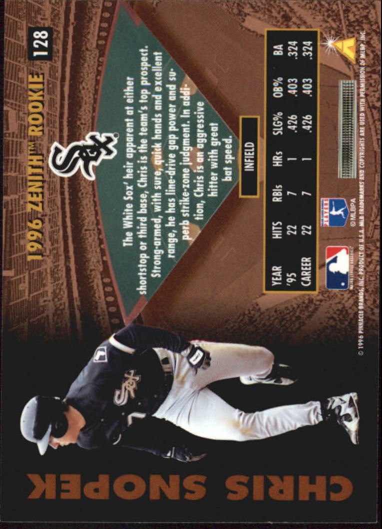 B2515- 1996 Zenith Baseball Karten 1-150 + Einsätze -du Pick- 15 + Gratis US - Bild 265 von 273