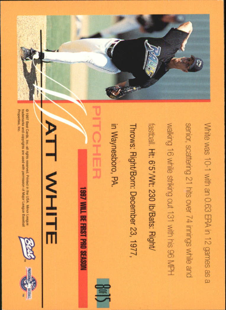 1997 Best All-Stars #8 Matt White back image