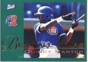 2003 Bowman Chrome #157 Quincy Carter Tarjeta de béisbol Chicago Cubs Rc Novato