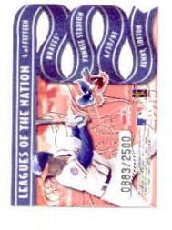 1997 Leaf Leagues of the Nation #4 D.Jeter/K.Lofton back image
