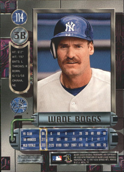 Wade Boggs cards (1989-2024) Red Sox Yankees Rays - You Choose