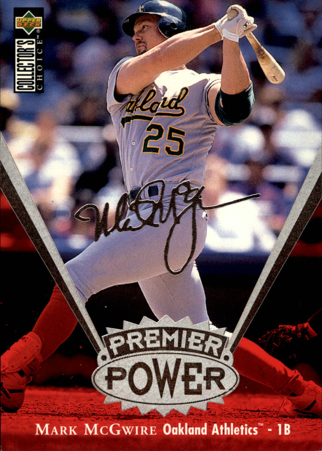 1997 Collector's Choice Premier Power Jumbos #PP1 Mark McGwire